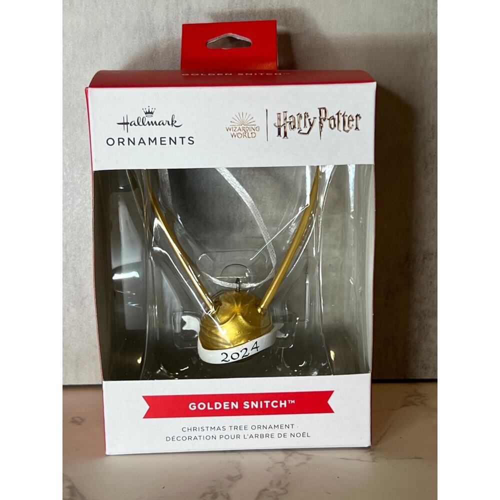 Hallmark Harry Potter Golden Snitch 2024 Christmas Ornament - BRAND NEW IN BOX